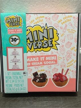 Make It Mini Ice Cream Social Craft Kit - Pink